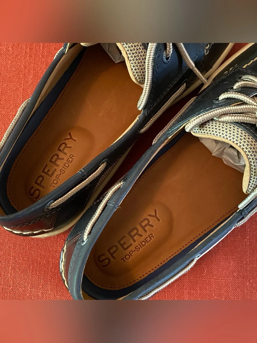 Sperry Billfish 3-Eye Pull-up Boat Shoes Navy Men’s Size US 12M